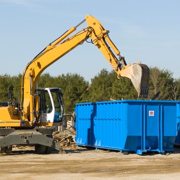 what are the rental fees for a residential dumpster in Caroline